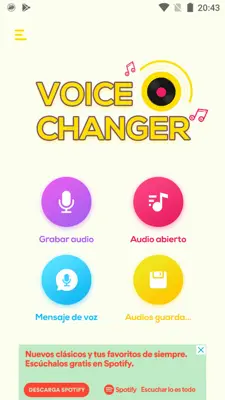 Super Voice Changer android App screenshot 0